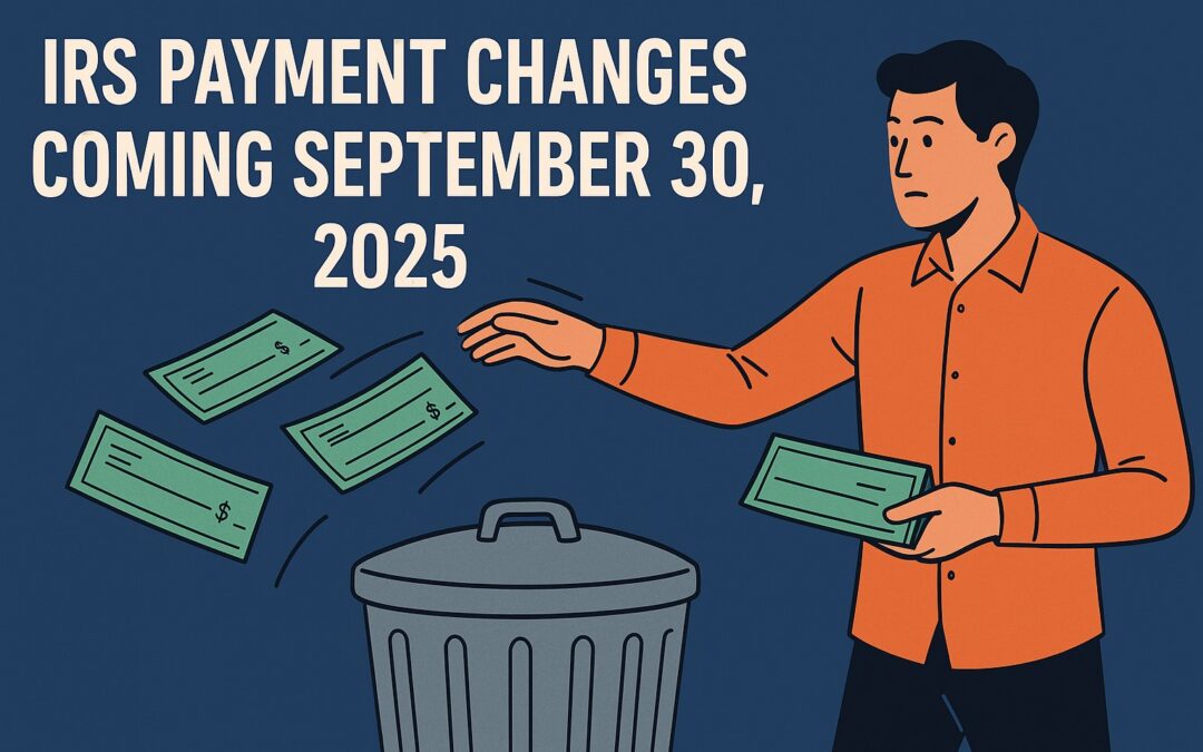 IRS Payment Changes Coming September 30, 2025